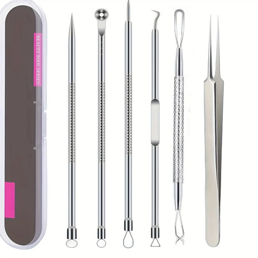 6-Piece Blackhead Tweezers Set