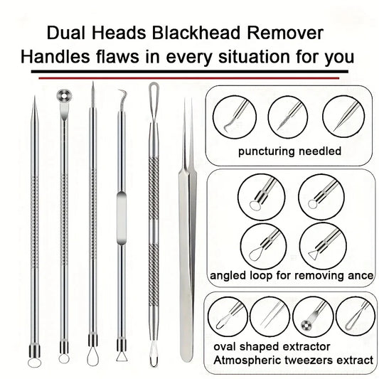 6-Piece Blackhead Tweezers Set