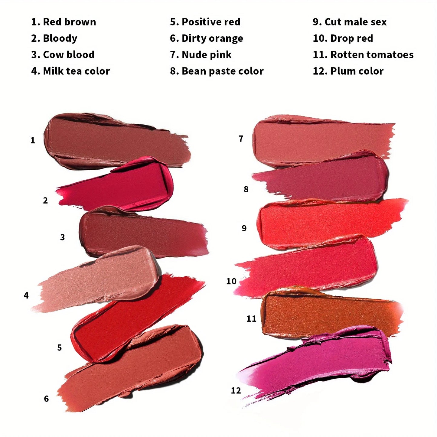 Mini Capsule Lipstick Set – 12 Colors