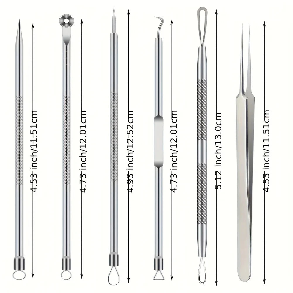 6-Piece Blackhead Tweezers Set